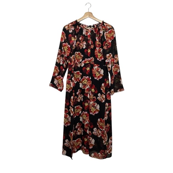 MADEWELL Shirred Midi Dress French Rose M - Picture 7 of 14